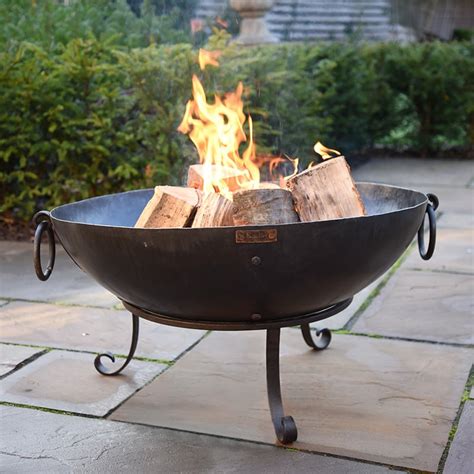 solid steel fire pit